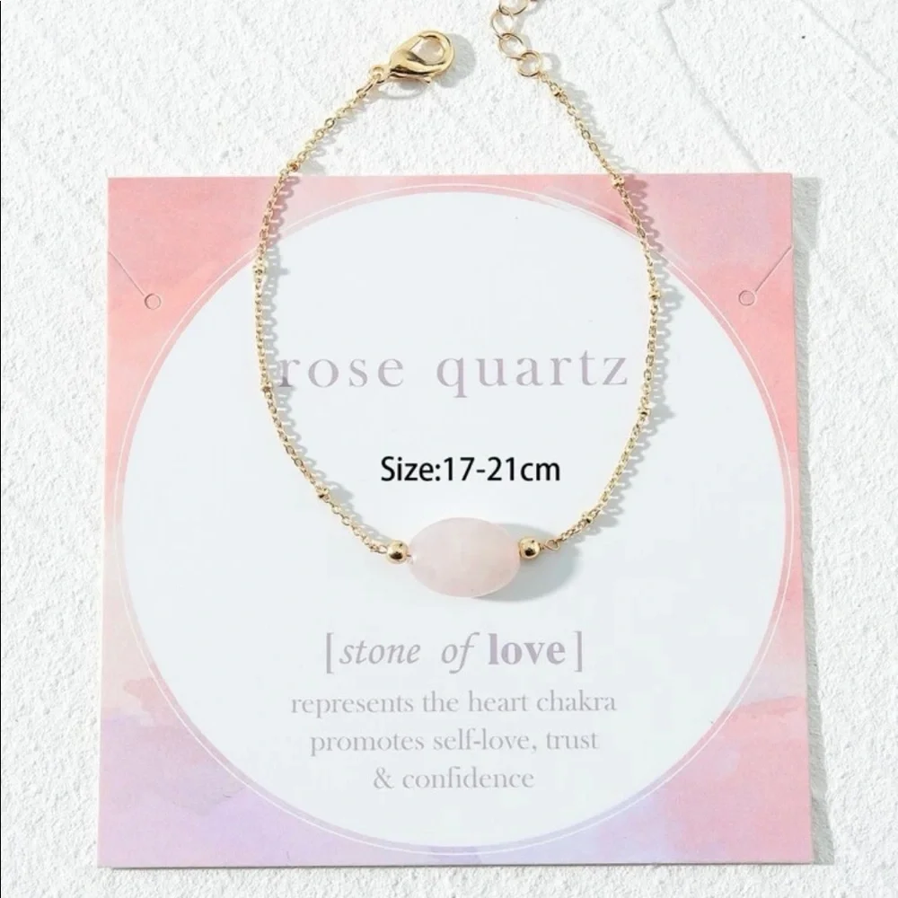 🎉HP🎉 Rose Quartz Stone of Love Bracelet (Boutique) - Picture 5 of 6